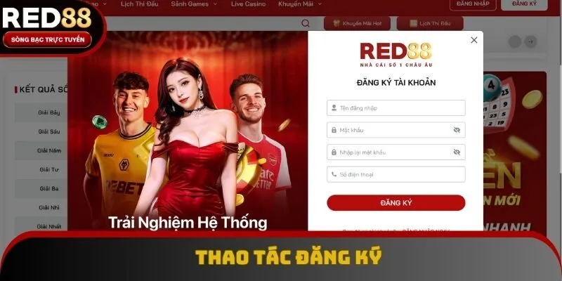 4 bước trở thành người dùng chính thức tại Red88