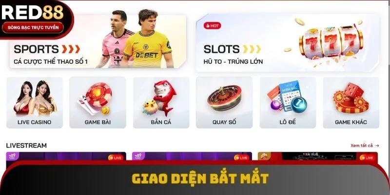 Sân chơi sở hữu giao diện thông minh, hiện đại tối ưu mọi thao tác